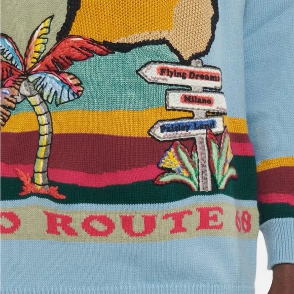 Etro Woman’s Colorful Graphic Knit Sweater Size 42 NWT (10) - Picture 4 of 10